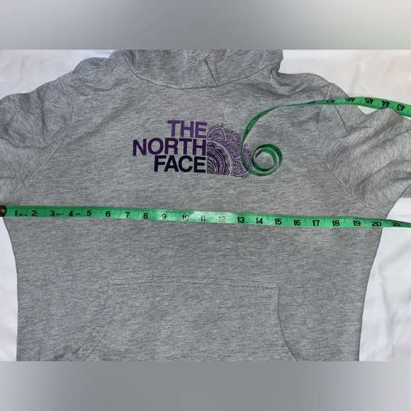 The North Face Gray and Purple Hoodie. - Picture 4 of 11